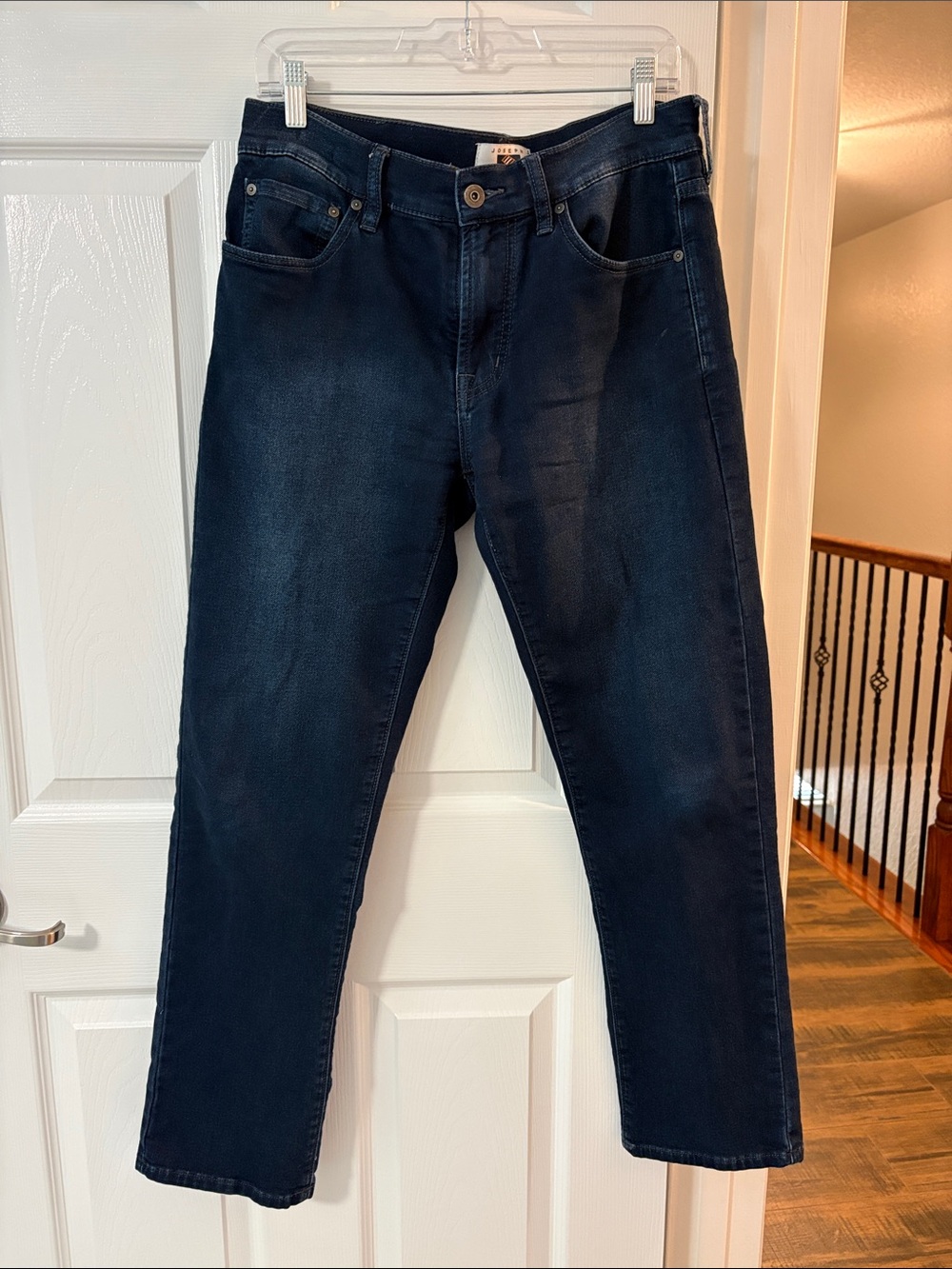 Joseph Abboud Men's Straight Jeans in Dark Blue